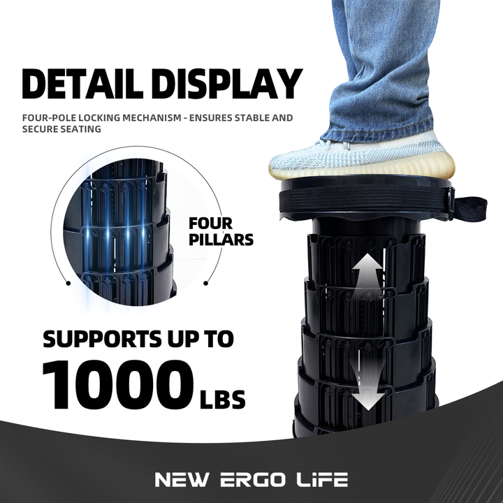 Portable Collapsible Stool - New Ergo Life