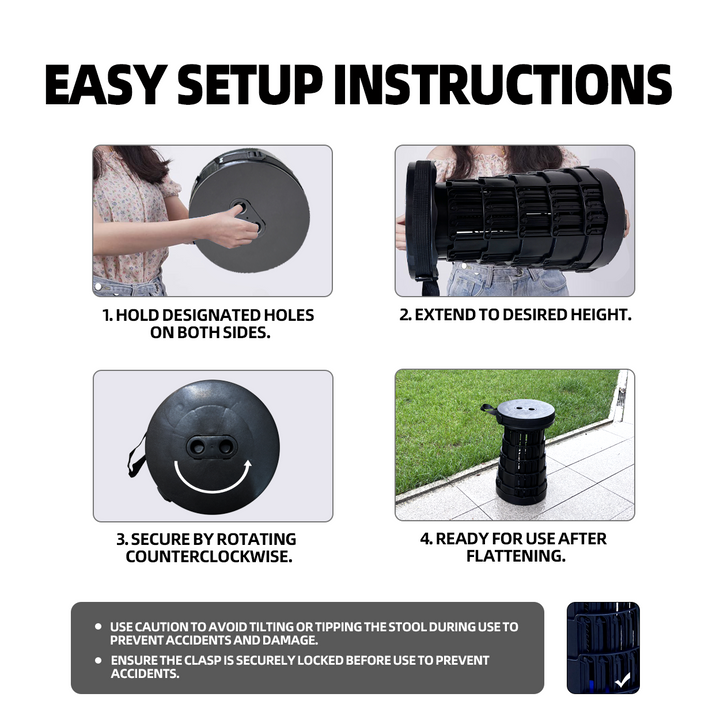 Portable Collapsible Stool - New Ergo Life