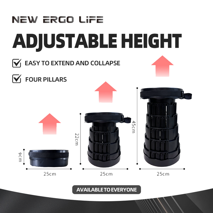 Portable Collapsible Stool - New Ergo Life